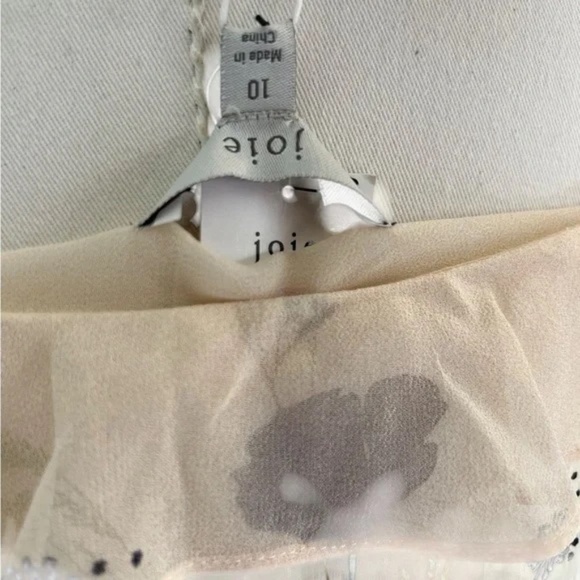 JOIE NWT Joie Cassiel Floral 100% Silk Ruffle Maxi Dress in Size 10 - Picture 6 of 10